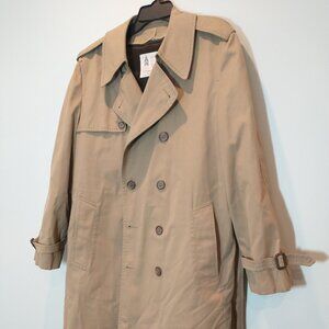 Vintage London Fog Double Breasted Trench Coat Size 40